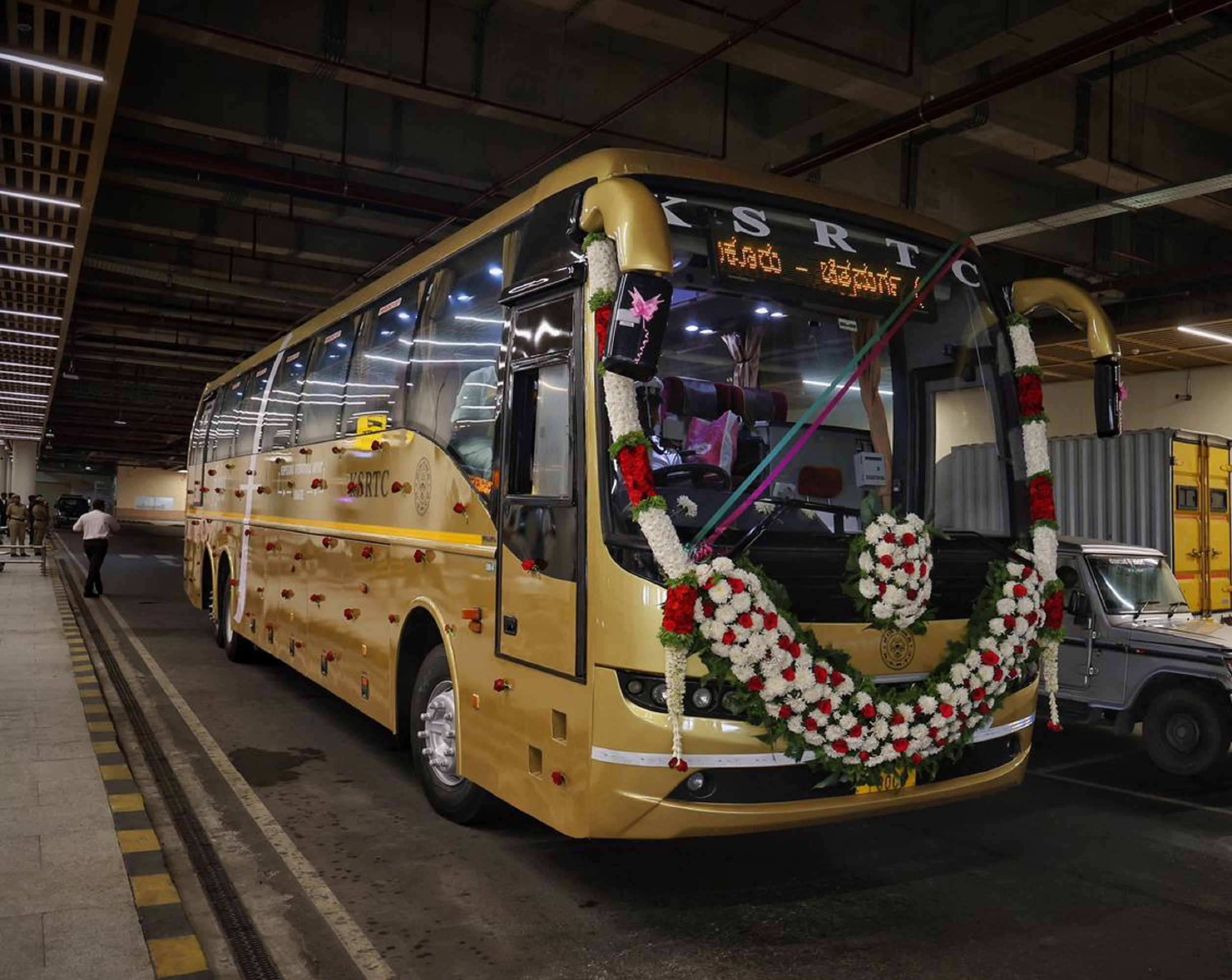 ಕೆಂಪೇಗೌಡ ಅಂತರರಾಷ್ಟ್ರೀಯ ವಿಮಾನ ನಿಲ್ದಾಣ– ದಾವಣಗೆರೆ ನಡುವೆ ಸಂಚರಿಸಲಿರುವ ಕೆಎಸ್‌ಆರ್‌ಟಿಸಿ ಫ್ಲೈಬಸ್‌