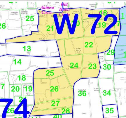 72ನೇ ವಾರ್ಡ್ ನಕ್ಷೆ