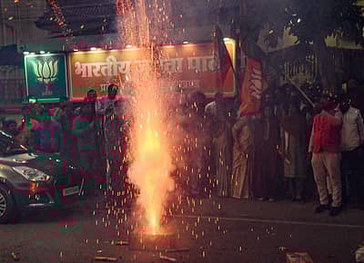 ಬಿಜೆಪಿ ಕಾರ್ಯಕರ್ತರ ಸಂಭ್ರಮ 