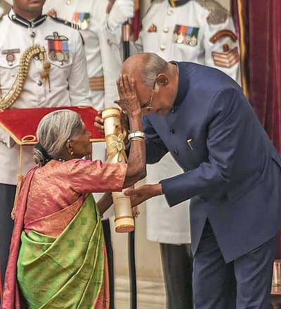 ಅಂದಿನ ರಾಷ್ಟ್ರಪತಿ ರಾಮನಾಥ ಕೋವಿಂದ್‌ ಅವರಿಂದ ಪದ್ಮಶ್ರೀ ಪ್ರಶಸ್ತಿ ಸ್ವೀಕರಿಸಿದ ಕ್ಷಣ