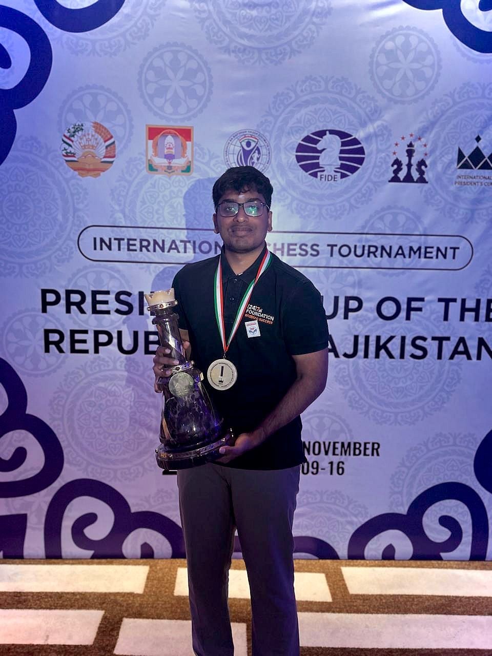 ಪ್ರೆಸಿಡೆಂಟ್ಸ್‌ ಕಪ್‌ ಚೆಸ್‌ ಟೂರ್ನಿ: ಬೆಂಗಳೂರಿನ ಪ್ರಣವ್ ಆನಂದ್‌ಗೆ ಪ್ರಶಸ್ತಿ
