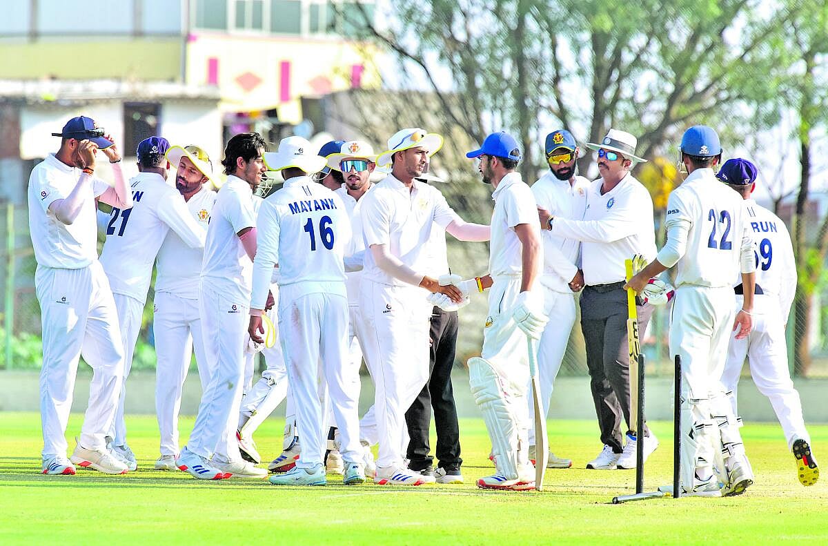 ರಣಜಿ ಟ್ರೋಫಿ | ಸ್ಪಿನ್‌ ಕೈಚಳಕ; ಇನಿಂಗ್ಸ್ ಜಯದ ಪುಳಕ