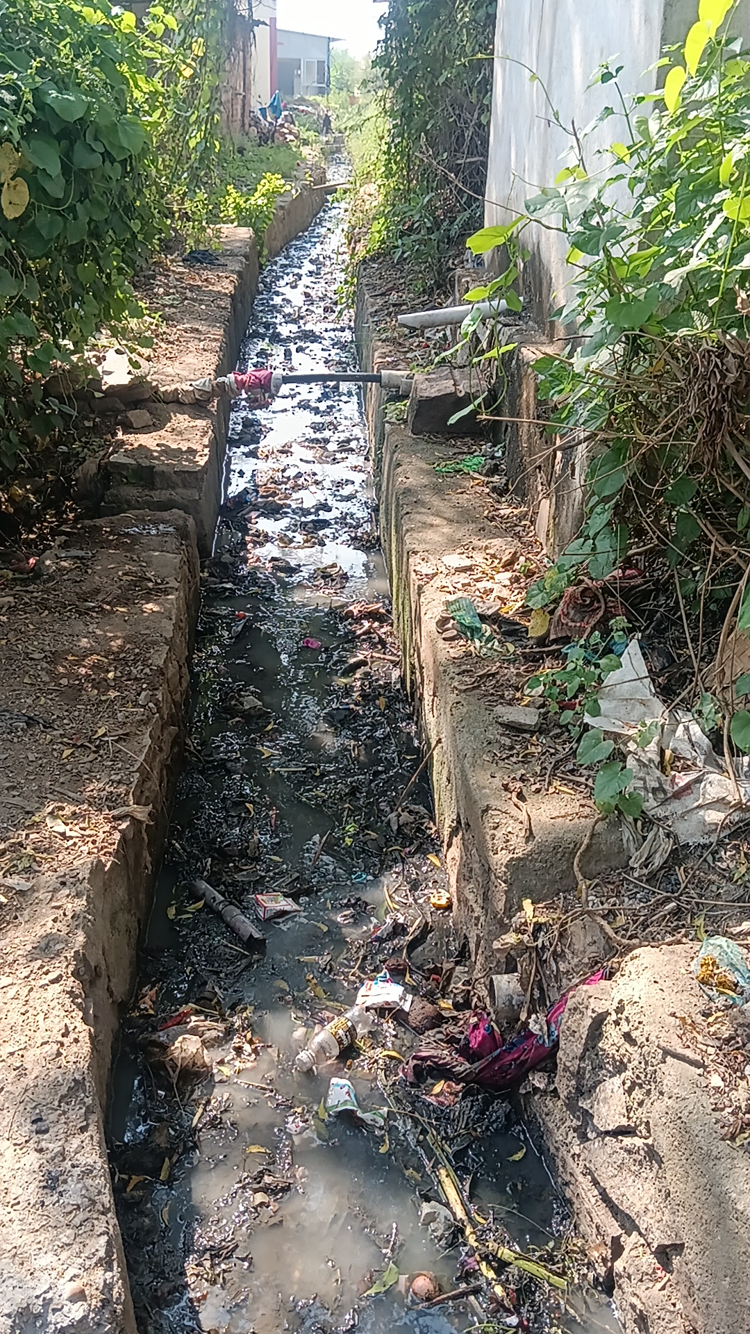 ಹುನಗುಂದ ತಾಲ್ಲೂಕಿನ ತಿಮ್ಮಾಪೂರ ಗ್ರಾಮದ ಚರಂಡಿಯಲ್ಲಿ ಹೂಳು ತುಂಬಿದೆ