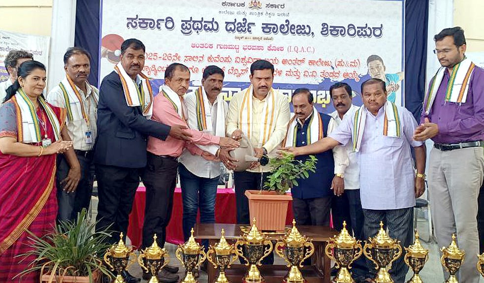 ಶಿಕಾರಿಪುರ | ವಿದ್ಯಾರ್ಥಿಗಳಲ್ಲಿ ಕ್ರೀಡಾ ಮನೋಭಾವ ಅಗತ್ಯ: ಶಾಸಕ ಬಿ.ವೈ.ವಿಜಯೇಂದ್ರ