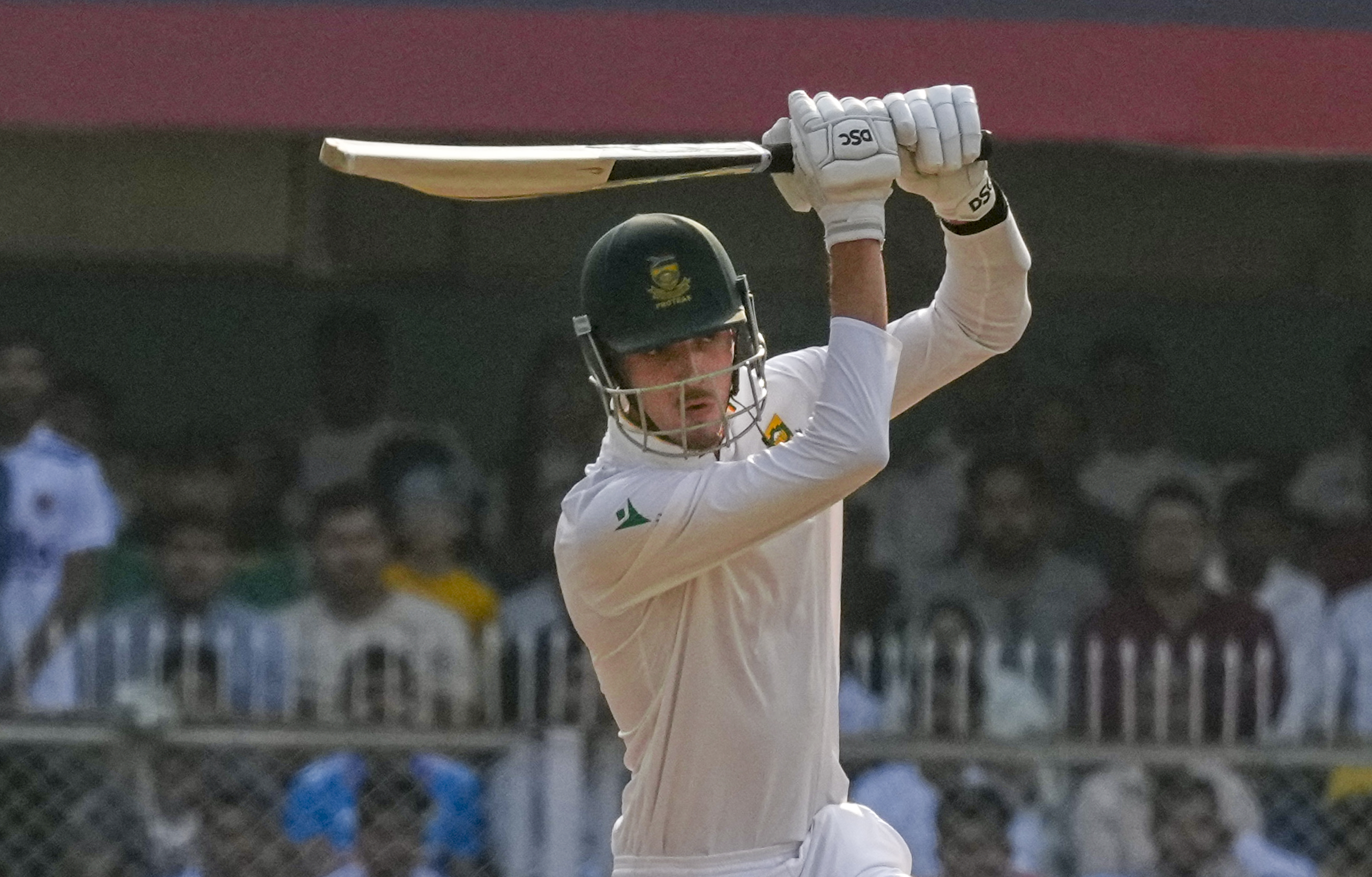 ದಕ್ಷಿಣ ಆಫ್ರಿಕಾದ ಮಾರ್ಕೊ ಯಾನ್ಸೆನ್ ಬ್ಯಾಟಿಂಗ್ ವೈಖರಿ   –ಪಿಟಿಐ ಚಿತ್ರ