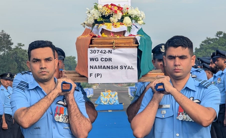 Dubai Air Show | ತೇಜಸ್‌ ವಿಮಾನ ದುರಂತ: ಪೈಲಟ್ ನಮಾಂಶ್ ಸಯಾಲ್ ಅಂತ್ಯಸಂಸ್ಕಾರ