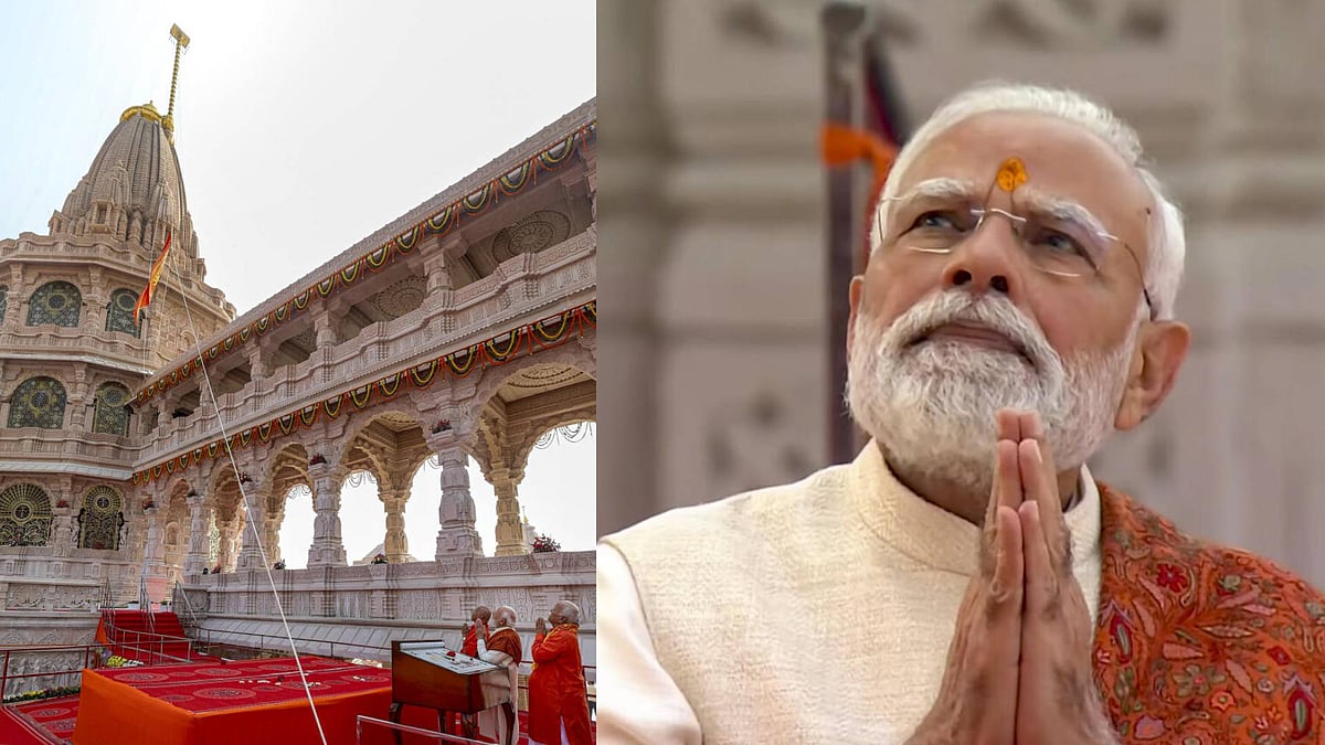 ಅಯೋಧ್ಯೆಯಲ್ಲಿ ಧ್ವಜಾರೋಹಣ; ಶತಮಾನಗಳ ಗಾಯ, ನೋವು ಶಮನವಾಗುತ್ತಿದೆ: ಪ್ರಧಾನಿ ಮೋದಿ