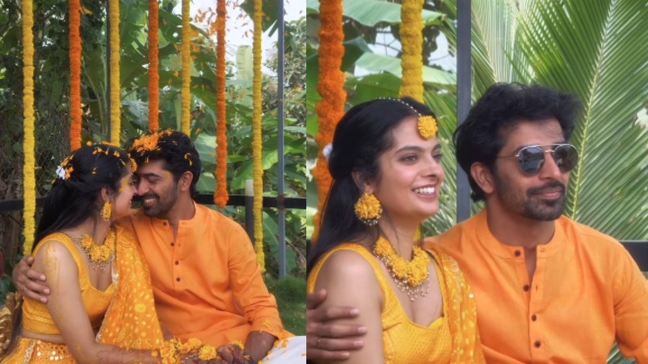 ನಿಶ್ಚಿತಾರ್ಥ ಸಂಭ್ರಮದಲ್ಲಿ ಕುಟುಂಬಸ್ಥರು, ಸ್ನೇಹಿತರು​ ನಿರೂಪಕಿ ಅನುಶ್ರೀ ಭಾಗಿಯಾಗಿ ನವಜೋಡಿಗೆ ಶುಭ ಹಾರೈಸಿದ್ದರು.