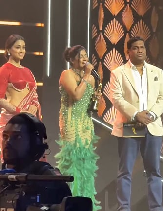 ತೆಲುಗು ವೇದಿಕೆ ಮೇಲೆ ಕನ್ನಡದ ಗೀತೆ ಹಾಡಿದ ಗಾಯಕಿ ಐಶ್ವರ್ಯ ರಂಗರಾಜನ್