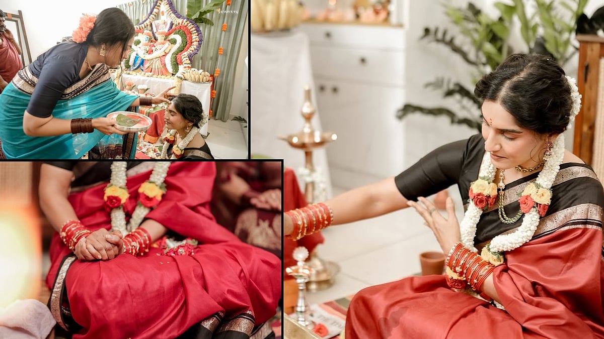 ನಟಿ ಕೃಷಿ ತಾಪಂಡ ಮನೆಯಲ್ಲಿ ಸತ್ಯನಾರಾಯಣ ಪೂಜೆ: ಚಿತ್ರಗಳು ಇಲ್ಲಿವೆ