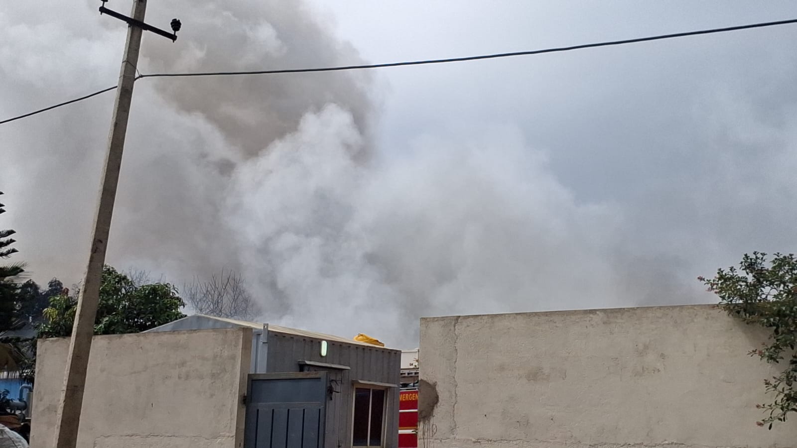 ವಿದ್ಯುತ್ ಶಾರ್ಟ್ ಸರ್ಕಿಟ್‌ನಿಂದ ಕಾಣಿಸಿಕೊಂಡ ಹೊಗೆ 