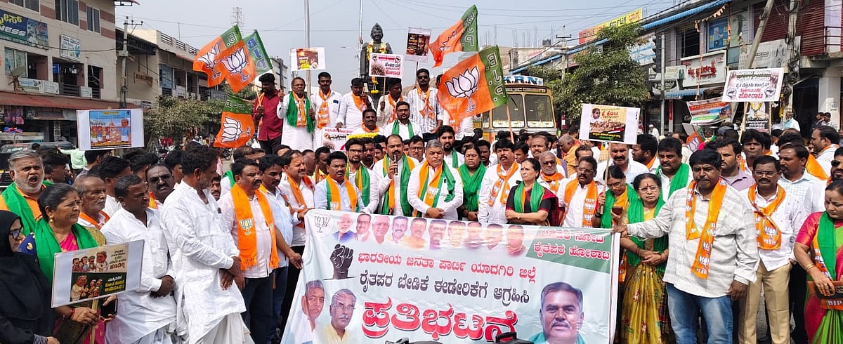 ಯಾದಗಿರಿ | ಬೆಳೆಹಾನಿ; ಮರುಸಮೀಕ್ಷೆ, ಹೆಚ್ಚಿನ ಪರಿಹಾರಕ್ಕೆ ಆಗ್ರಹ