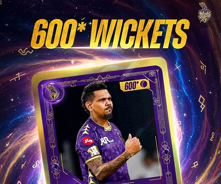 ಟಿ20 ಕ್ರಿಕೆಟ್‌ನಲ್ಲಿ ಸುನಿಲ್ ನಾರಾಯಣ್ 600 ವಿಕೆಟ್ ಸಾಧನೆ