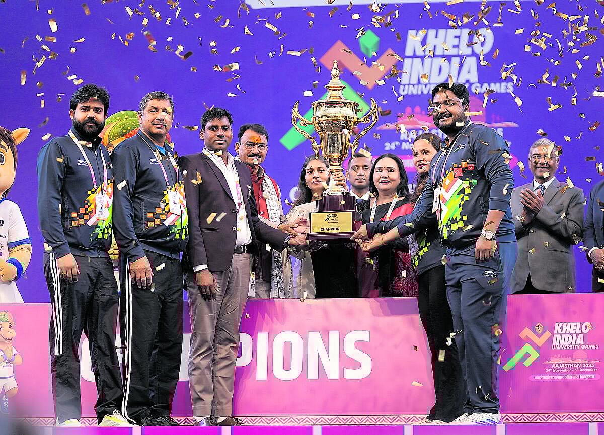 ಖೇಲೊ ಇಂಡಿಯಾ ವಿಶ್ವವಿದ್ಯಾಲಯ ಕ್ರೀಡಾಕೂಟ: ಚಂಡೀಗಢ ವಿ.ವಿಗೆ ಸಮಗ್ರ ಪ್ರಶಸ್ತಿ