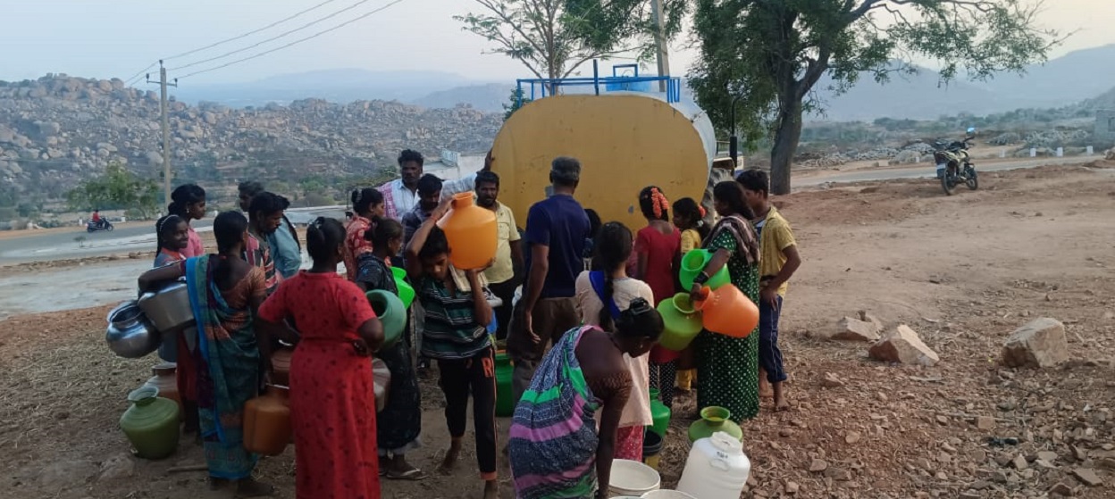 ತೇರಹಳ್ಳಿ ಬೆಟ್ಟದ ಗ್ರಾಮಗಳಲ್ಲಿ ಬೇಸಿಗೆ ಕಾಲದಲ್ಲಿ ಟ್ಯಾಂಕರ್‌ನಲ್ಲಿ ಶುದ್ಧ ಕುಡಿಯುವ ನೀರಿನ ಪೂರೈಕೆ