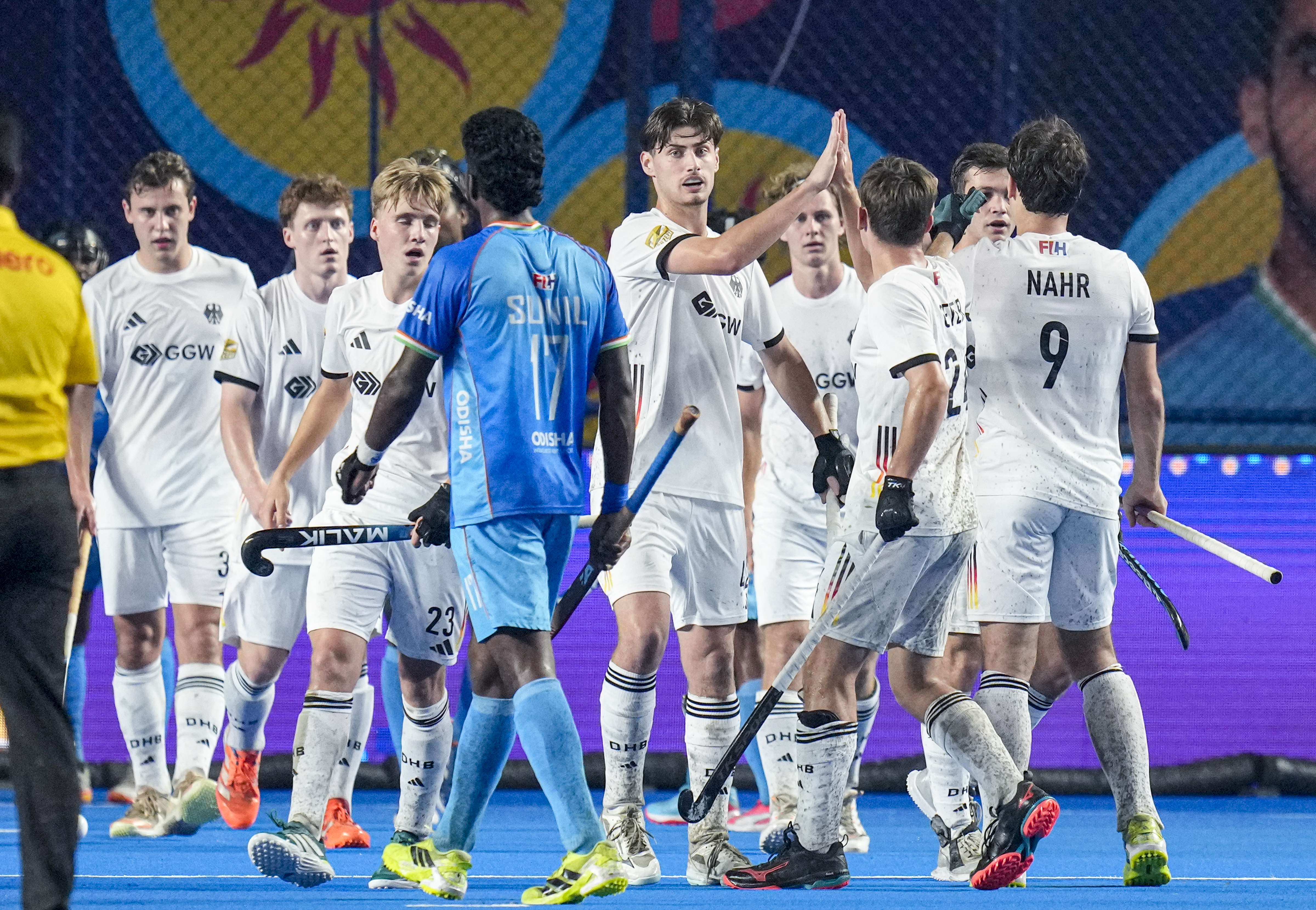 ಜರ್ಮನಿ ಆಟಗಾರರ ಸಂಭ್ರಮ....
ಪಿಟಿಐ ಚಿತ್ರ