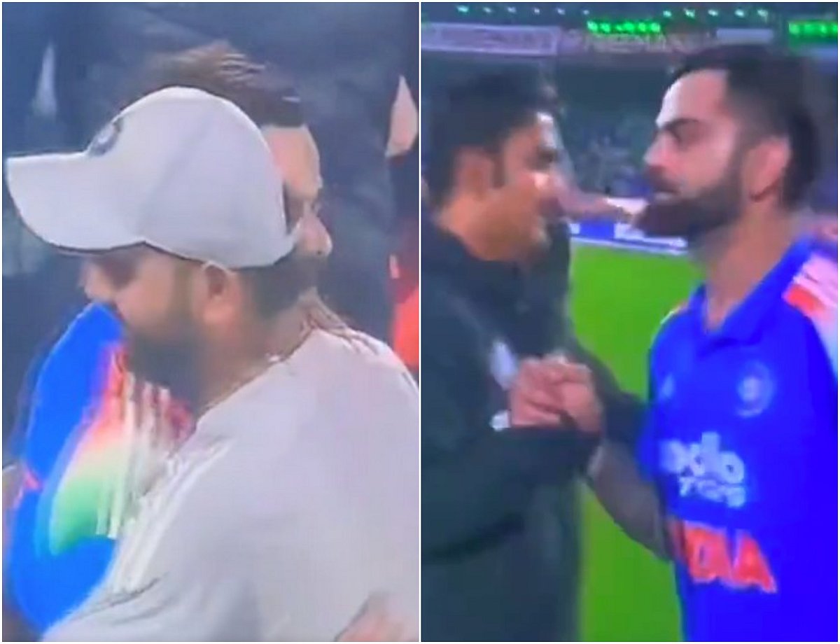 ರೋಹಿತ್ ತಬ್ಬಿಕೊಂಡ ವಿರಾಟ್, ಕೋಚ್ ಗಂಭೀರ್‌ರನ್ನು ಕಡೆಗಣಿಸಿದ್ದಾರೆಯೇ?