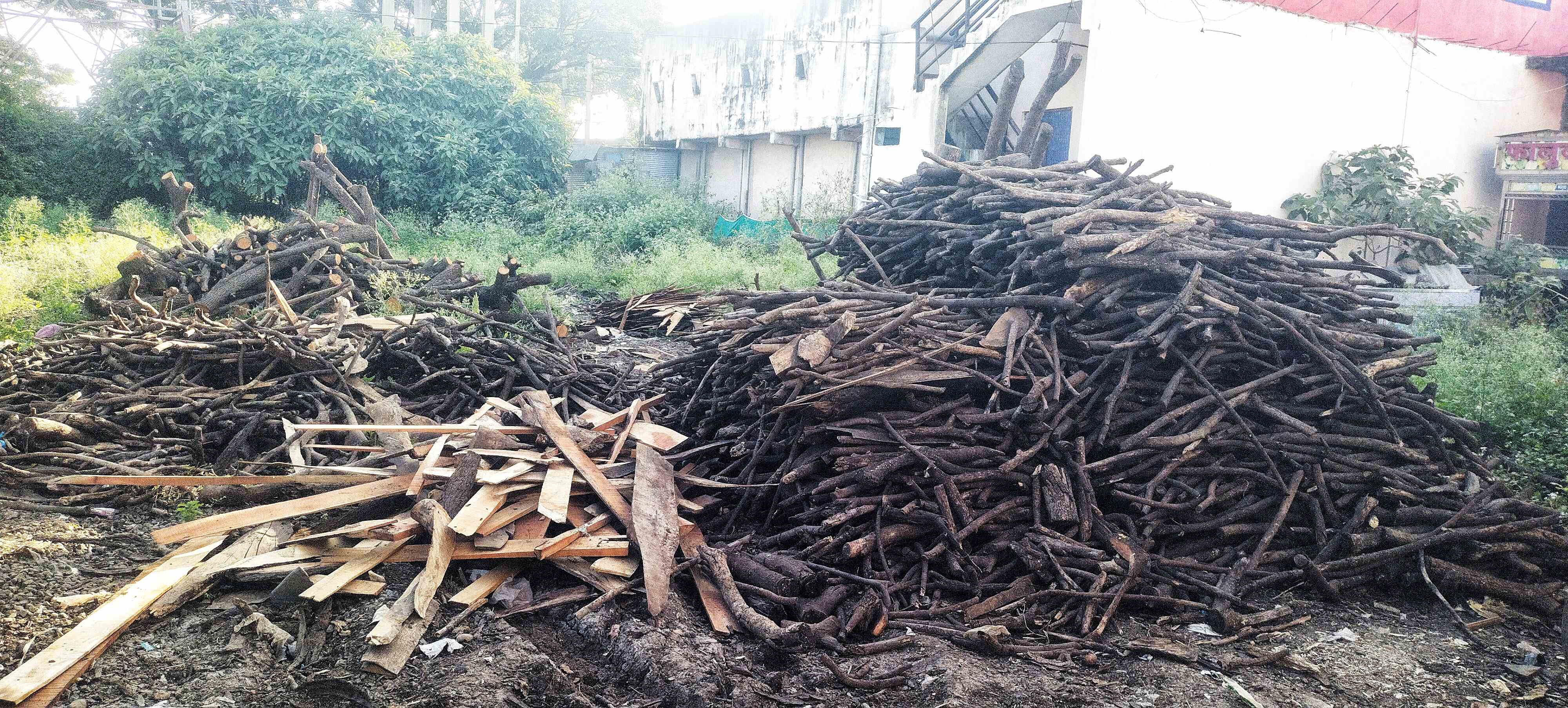 ಪೋಟೋ ಶೀರ್ಷಿಕೆ: ಕಟ್ಟಿಗೆ ಅಡ್ಡೆಯೊಂದರ ನೋಟ