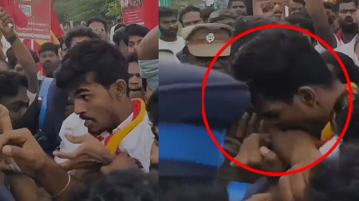 ಪೊಲೀಸ್‌ಗೆ ಕಚ್ಚಿದ ಜೆಮಿನಿ: ಸಾಮಾಜಿಕ ಜಾಲತಾಣದಲ್ಲಿ ಹರಿದಾಡುತ್ತಿದೆ ವಿಡಿಯೊ