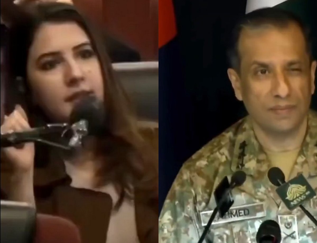 VIDEO: ಪತ್ರಕರ್ತೆಗೆ ಕಣ್ಸನ್ನೆ ಮಾಡಿದ ಪಾಕ್ ಸೇನಾ ವಕ್ತಾರ