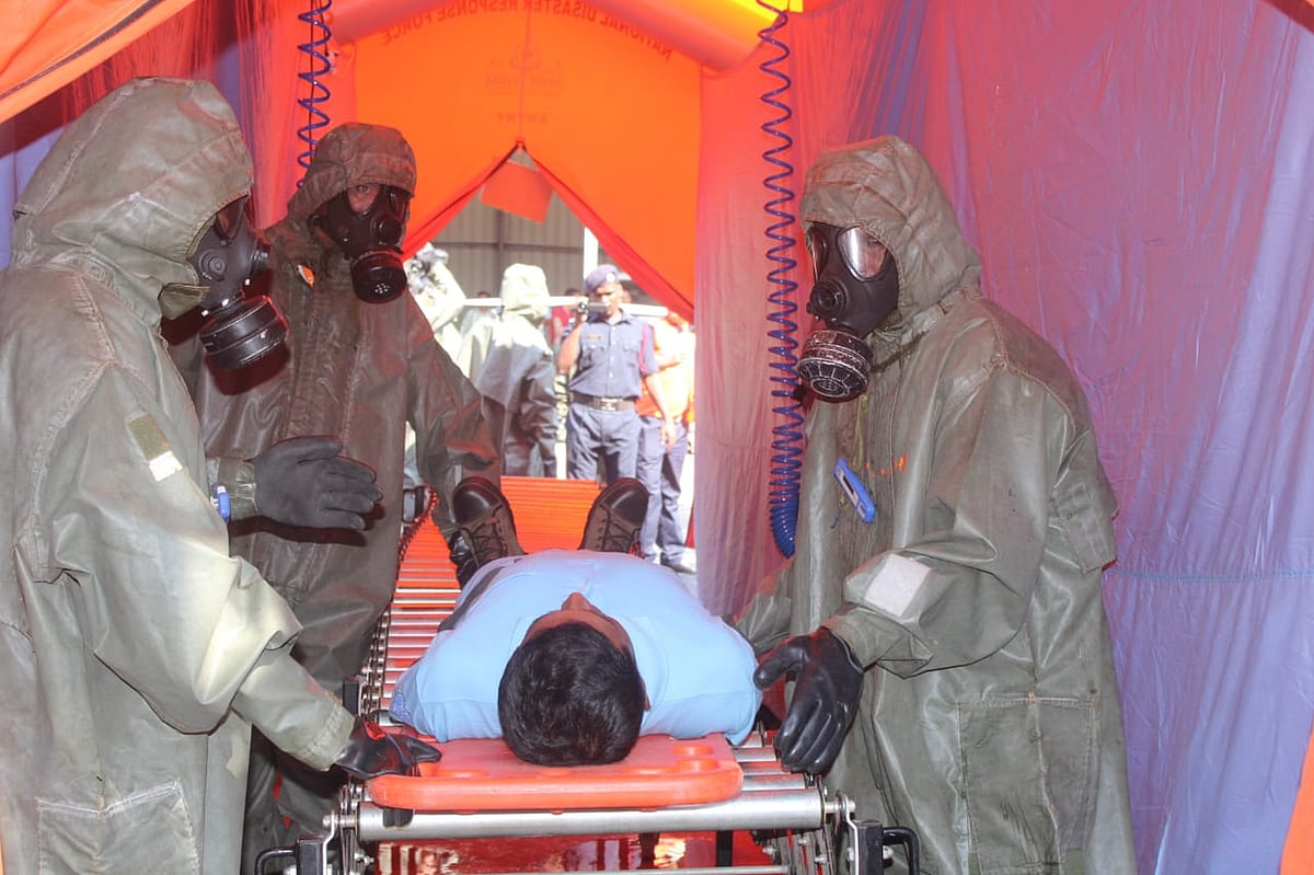 ಕೈಗಾ|ಅಣು ವಿಕಿರಣ ಸೋರಿಕೆ ಸನ್ನಿವೇಶ ಸೃಷ್ಟಿ: ಆತಂಕ ದೂರಮಾಡಿದ ಅಣುಕು ಕಾರ್ಯಾಚರಣೆ