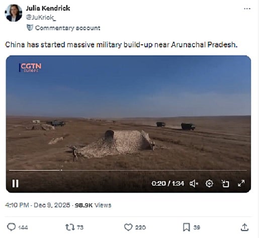 Fact Check: ಅರುಣಾಚಲ ಪ್ರದೇಶದ ಬಳಿ ಚೀನಾ ಸೇನೆ ಜಮಾವಣೆ; ಇದು ಸುಳ್ಳು ಸುದ್ದಿ