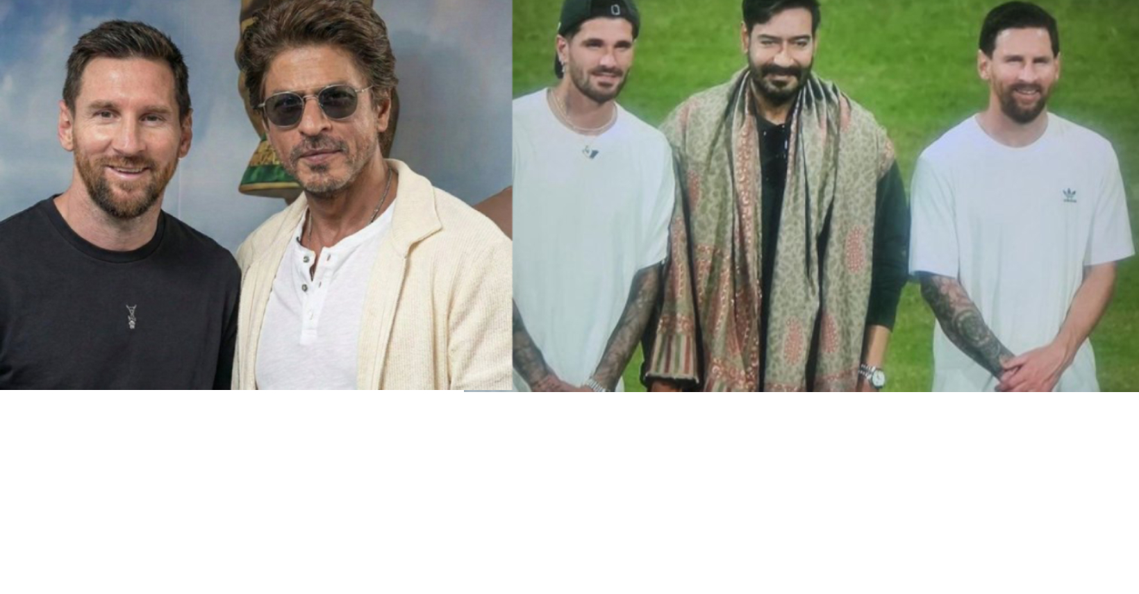 ಅರ್ಜೆಂಟೀನಾದ ಫುಟ್‌ಬಾಲ್ ತಾರೆ ಲಯೊನೆಲ್ ಮೆಸ್ಸಿ ಅವರು ಶನಿವಾರದದಿಂದ ಭಾರತ ಪ್ರವಾಸದಲ್ಲಿರುವ ಮೆಸ್ಸಿ ಅವರನ್ನು ಅನೇಕ ಬಾಲಿವುಡ್ ತಾರೆಯರು ಭೇಟಿಯಾಗಿದ್ದಾರೆ.