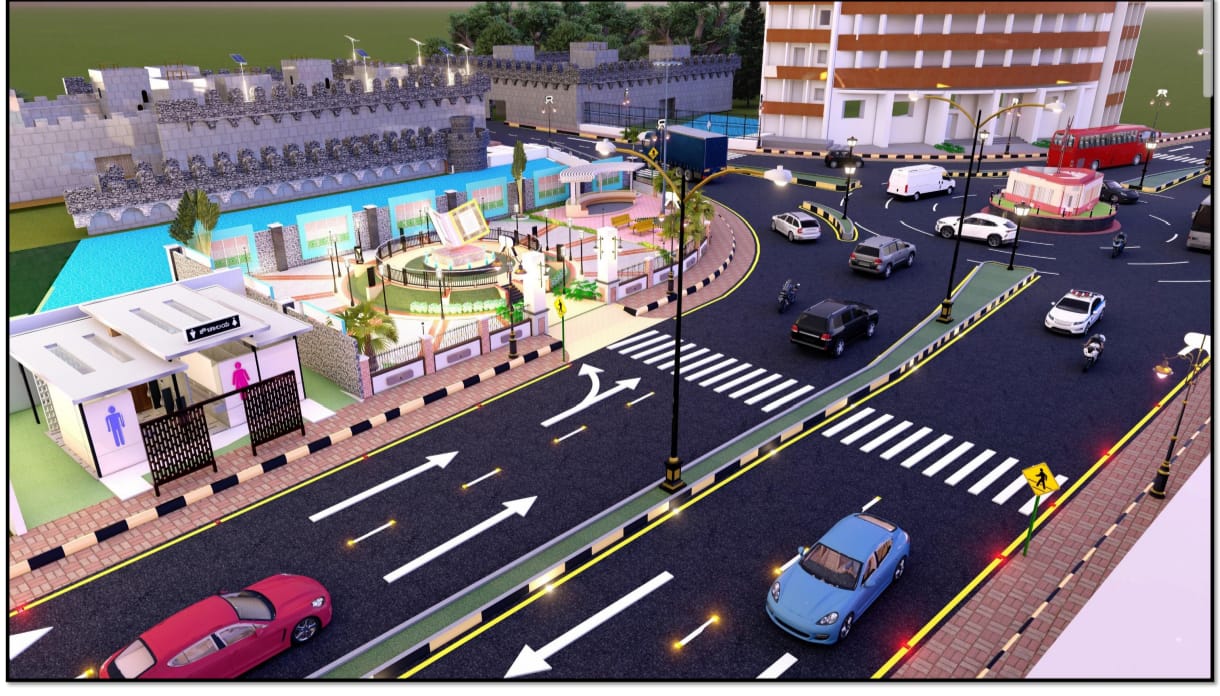 ರಾಯಚೂರಿನಲ್ಲಿ ಅಭಿವೃದ್ಧಿ ಪಡಿಸಲು ಉದ್ದೇಶಿಸಿರುವ ಡಾ.ಬಿ.ಆರ್‌.ಅಂಬೇಡ್ಕರ್‌ ವೃತ್ತದ ನೀಲನಕ್ಷೆ