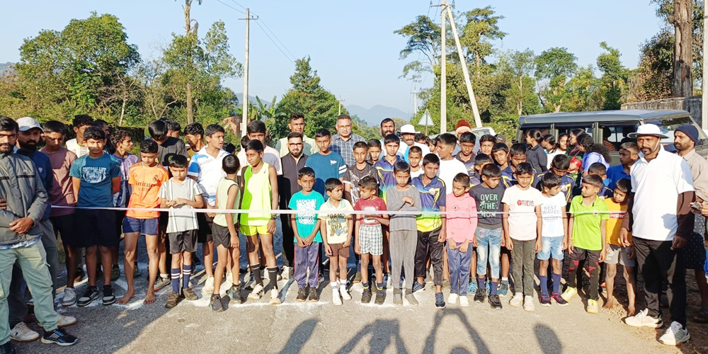 ಓಟದ ಸ್ಪರ್ಧೆಯಲ್ಲಿ 15 ವರ್ಷದೊಳಗಿನ ಬಾಲಕರು ಪಾಲ್ಗೊಂಡಿದ್ದರು