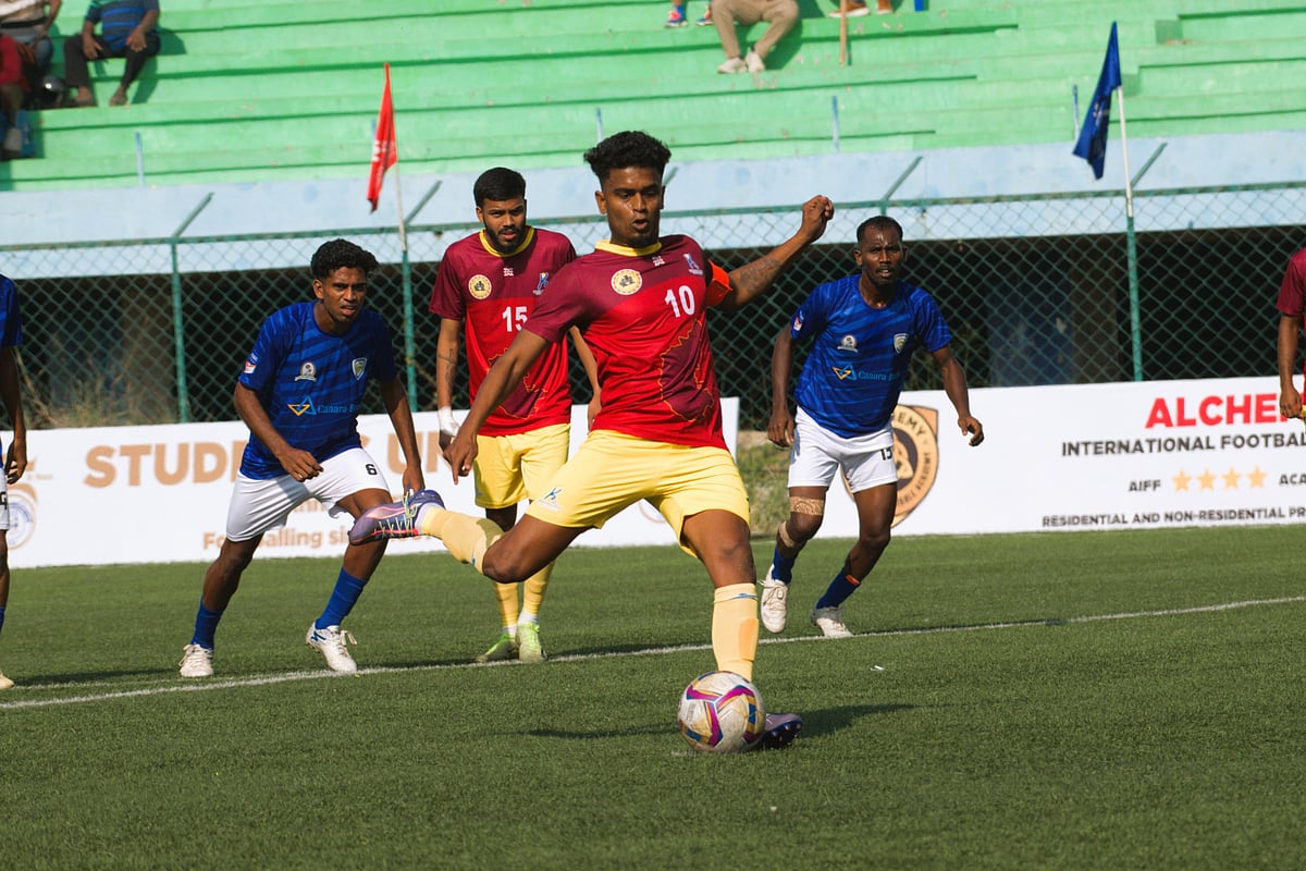 ಸಂತೋಷ್‌ ಟ್ರೋಫಿ ಫುಟ್‌ಬಾಲ್‌ | ನಿಖಿಲ್ ಮಿಂಚು; ಕರ್ನಾಟಕ ಶುಭಾರಂಭ