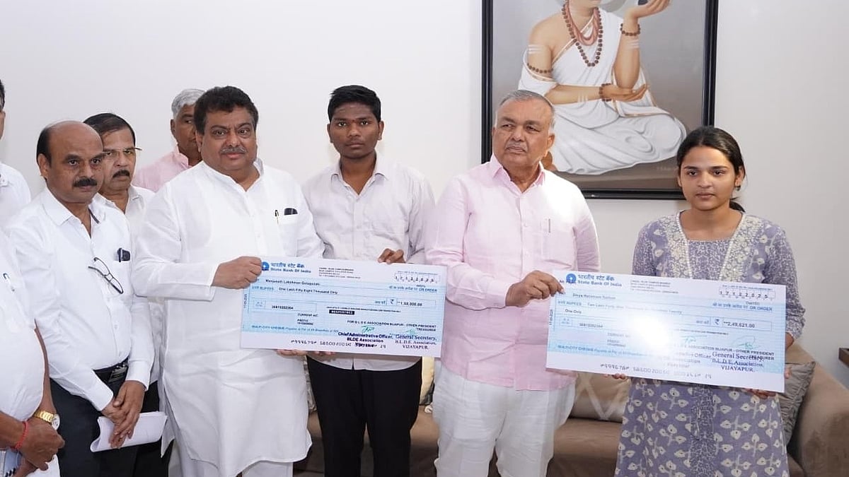 ಬಡ, ಪ್ರತಿಭಾವಂತ ವಿದ್ಯಾರ್ಥಿಗಳಿಗೆ ಸಚಿವ ಎಂ.ಬಿ.ಪಾಟೀಲರಿಂದ ಸಹಾಯ ಹಸ್ತ