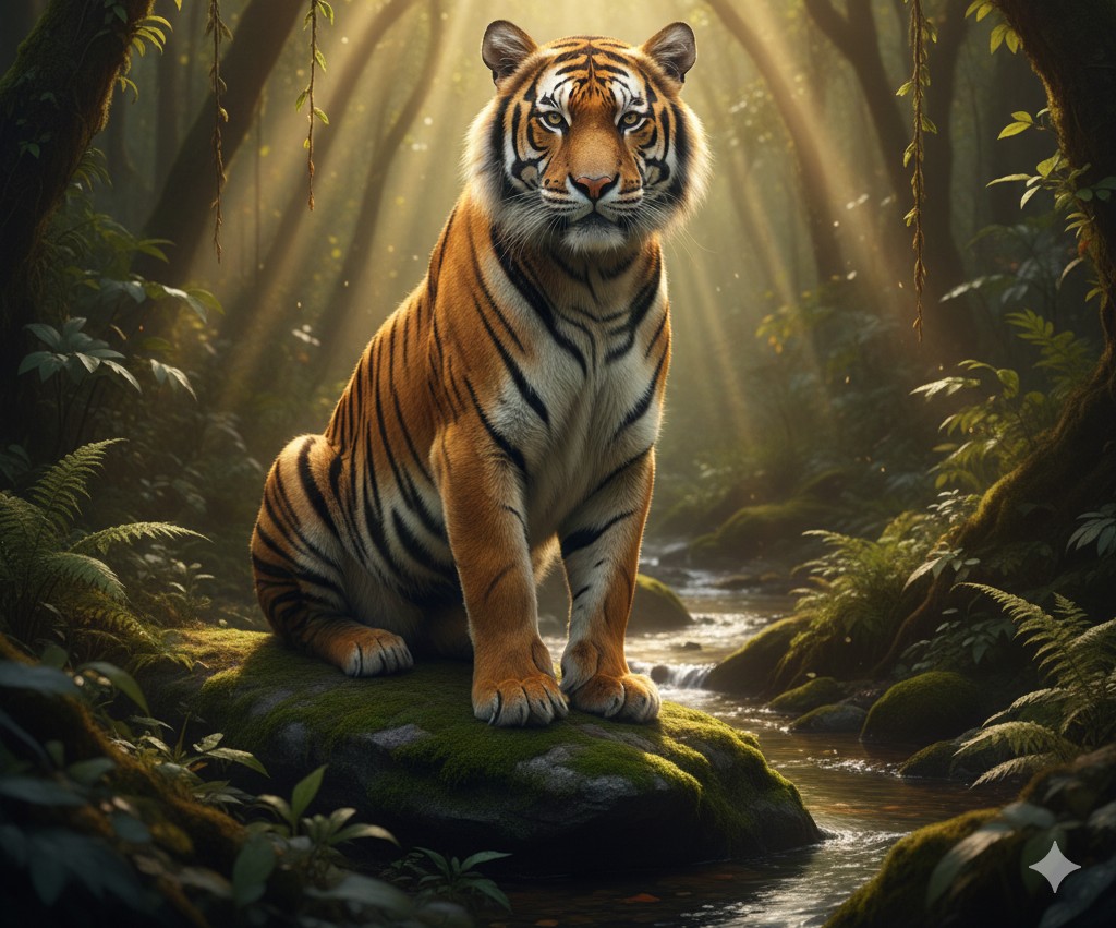 ಹುಲಿಯ Gemini AI ಚಿತ್ರ