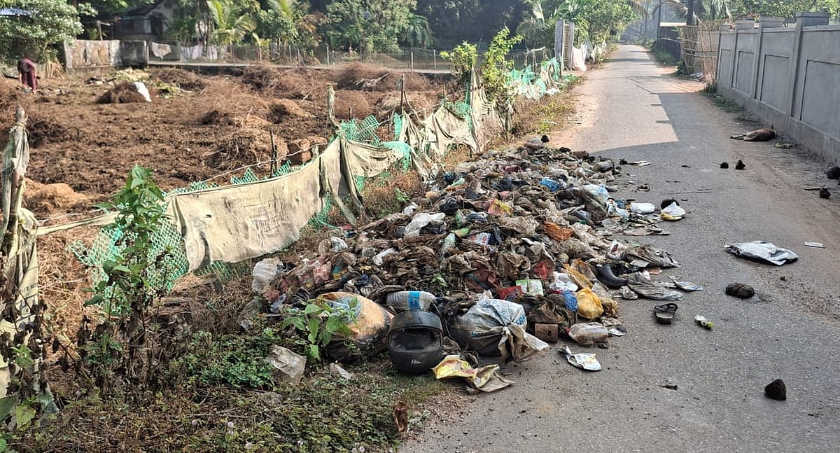 ಕಾರವಾರ: ಕೃಷಿ ಭೂಮಿ ಸೇರಿದ ಪ್ಲಾಸ್ಟಿಕ್ ತ್ಯಾಜ್ಯ 