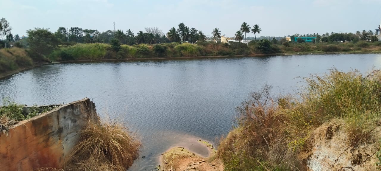 ಕೂರಂಡಹಳ್ಳಿ ಕೈಗಾರಿಕಾ ಪ್ರಾಂಗಣದಲ್ಲಿ ಕೈಗಾರಿಕೆಗಳಿಂದ ಬರುವ ರಾಸಾಯನಿಕ ತ್ಯಾಜ್ಯ ಶೇಖರಣೆಯಾಗಿರುವ ಕೊಳ