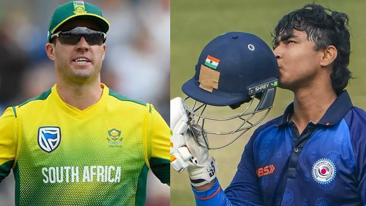 ಸ್ಫೋಟಕ 150 ರನ್; ದಿಗ್ಗಜ ಡಿವಿಲಿಯರ್ಸ್ ದಾಖಲೆ ಮುರಿದ ವೈಭವ್ ಸೂರ್ಯವಂಶಿ