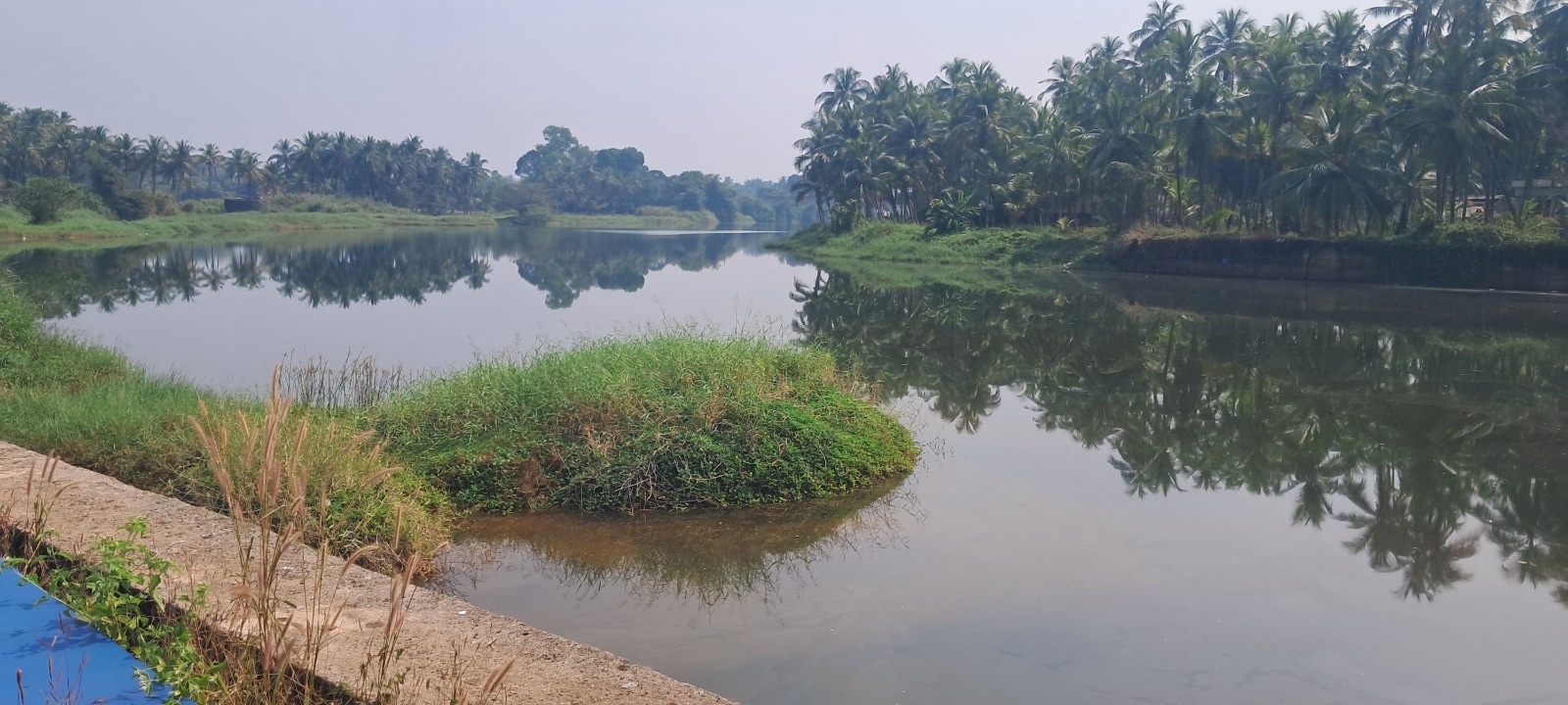 ಮಡಿಸಾಲು ಹೊಳೆಯಲ್ಲಿ ನೀರಿನ ಪ್ರಮಾಣ ಕಡಿಮೆಯಾಗಿರುವುದು