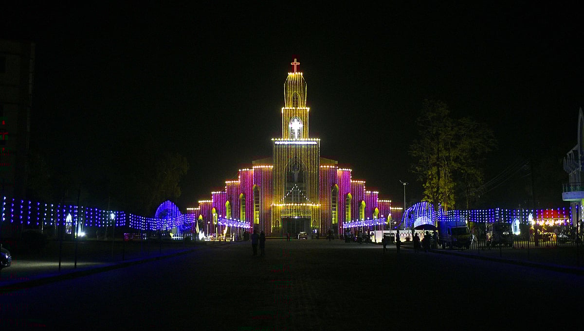 ಶಿವಮೊಗ್ಗ: ಜ್ಯುಬಿಲಿ ಸಂಭ್ರಮದ ನಡುವೆ ಎಲ್ಲೆಡೆ ಏಸು ಕ್ರಿಸ್ತನ ಸ್ಮರಣೆ