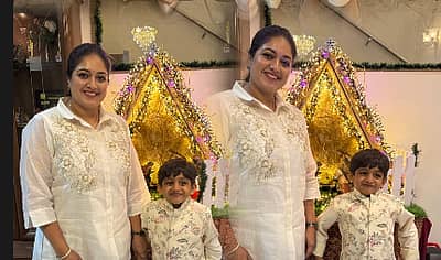 ಮಗನ ಜತೆ ಕ್ರಿಸ್‌ಮಸ್‌ ಆಚರಿಸಿದ ನಟಿ ಮೇಘನಾ ರಾಜ್