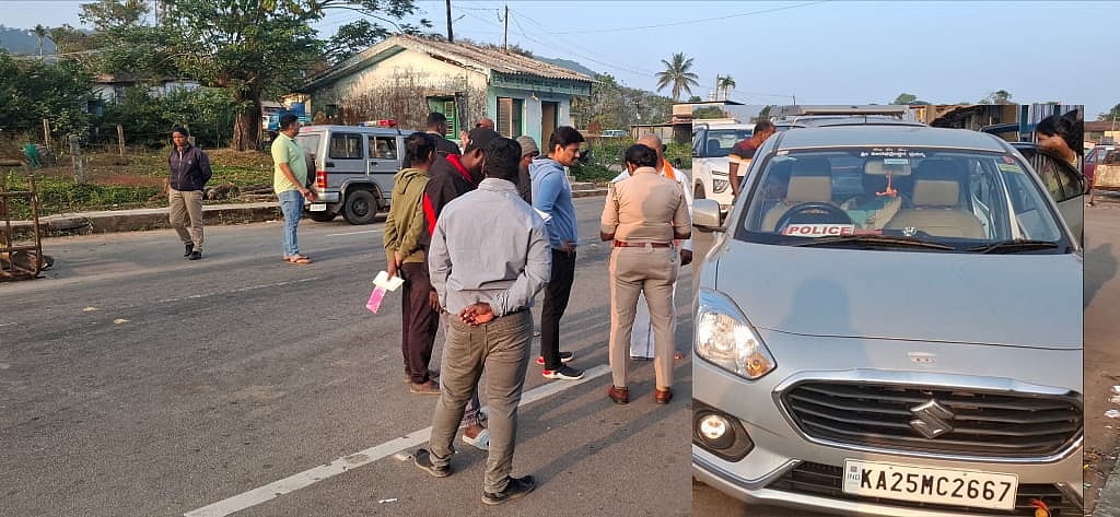 ಸ್ವಂತ ಕಾರಿಗೆ ಪೊಲೀಸ್ ನಾಮಫಲಕ: ಎಎಸ್‌ಐಗೆ ದಂಡ ಹಾಕಿದ ಪೊಲೀಸರು