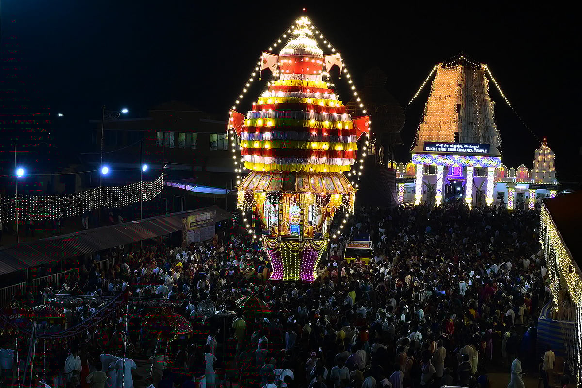 ಕುಕ್ಕೆ ಸುಬ್ರಹ್ಮಣ್ಯನಿಗೆ ಭಕ್ತಿ ಸಂಭ್ರಮದ ಕಿರುಷಷ್ಠಿ ರಥೋತ್ಸವ 