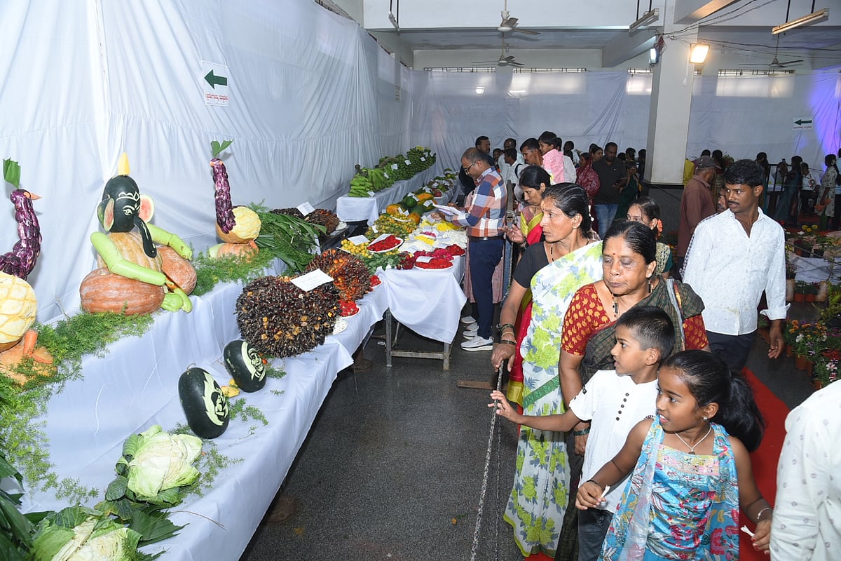 ‘ಹಸಿರು’ ಲೋಕ ಸೃಷ್ಟಿಸಿದ ಫಲ–ಪುಷ್ಪ ಪ್ರದರ್ಶನ