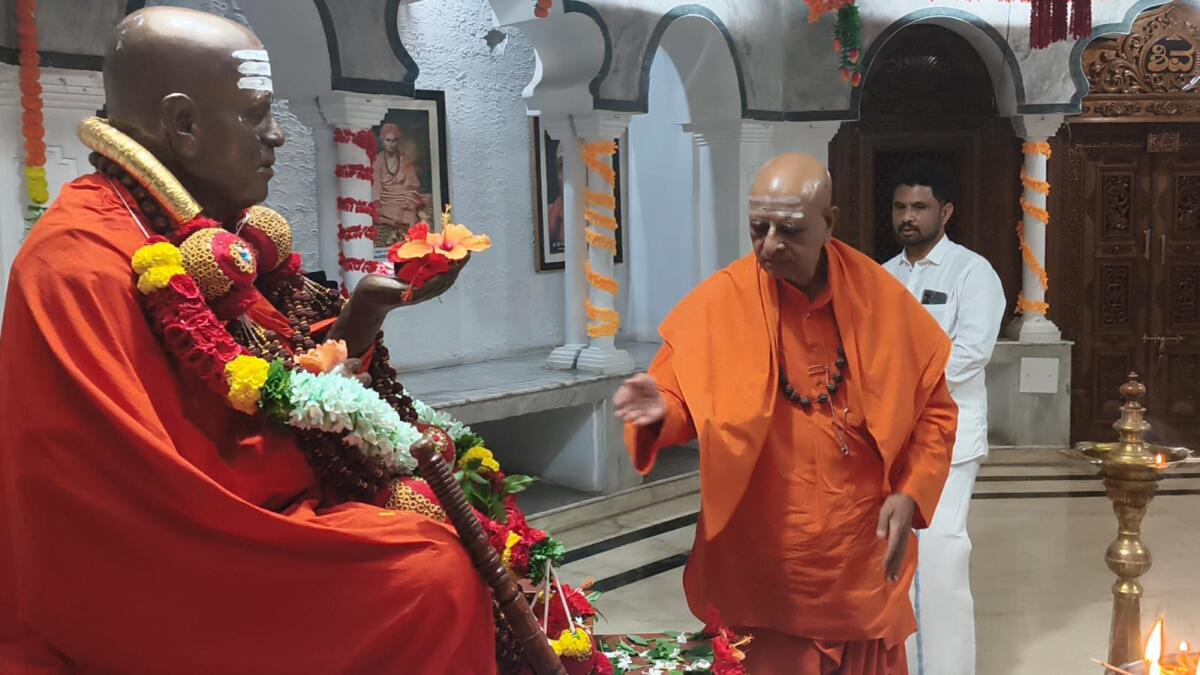 ಸಿರಿಗೆರೆ ಮಠಕ್ಕೆ ಭೇಟಿ ನೀಡಿದ್ದ ಸಾಣೇಹಳ್ಳಿ ಶ್ರೀ