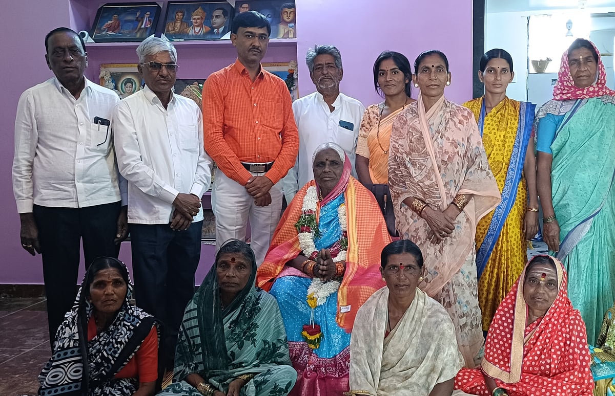 ಇಂದ್ರಮ್ಮಾಗೆ ಜಾನಪದ ಪ್ರಶಸ್ತಿ: ನಾಗರಿಕರ ಸನ್ಮಾನ