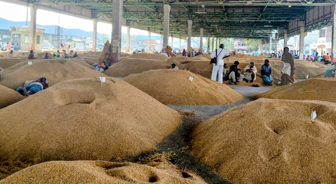 ರಾಯಚೂರಿನ ಎಪಿಎಂಸಿಗೆ ನವೆಂಬರ್‌ನಲ್ಲಿ ಭಾರಿ ಪ್ರಮಾಣದಲ್ಲಿ ಭತ್ತ ಆವಕವಾಯಿತು