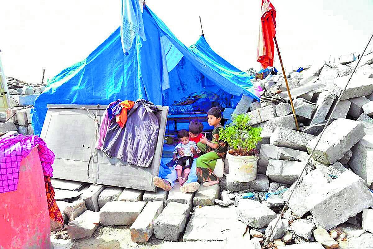 ಕೋಗಿಲು ಬಡಾವಣೆ: ಇನ್ನೂ ಪೂರ್ಣಗೊಳ್ಳದ ವಸತಿ ಸಮುಚ್ಚಯ
