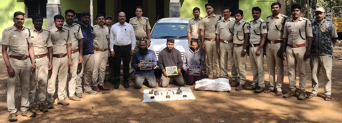 ಪ್ರಾಣಿ ಹತ್ಯೆ ಸಂಚು: ಮೂವರ ದಸ್ತಗಿರಿ, ಒಬ್ಬ ಪರಾರಿ