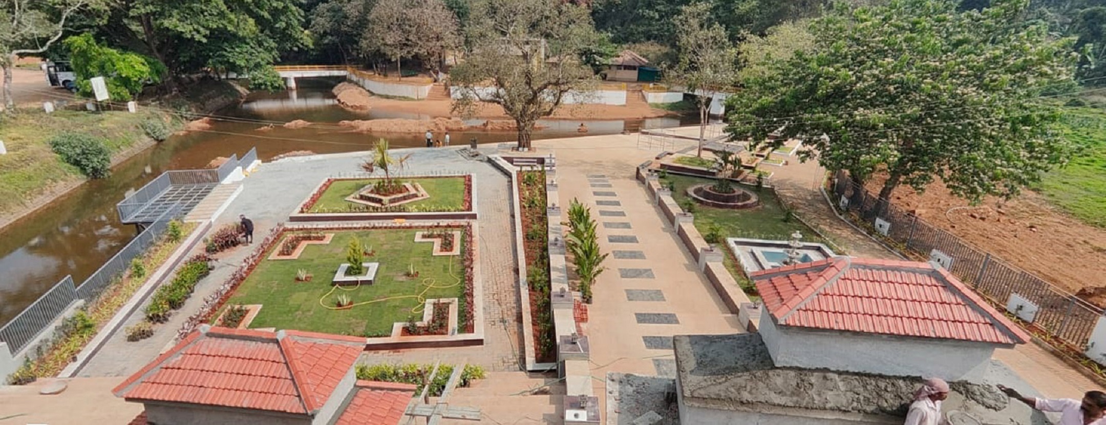 ಭಾಗಮಂಡಲದಲ್ಲಿ ಕಂಗೊಳಿಸುತ್ತಿರುವ ಉದ್ಯಾನ