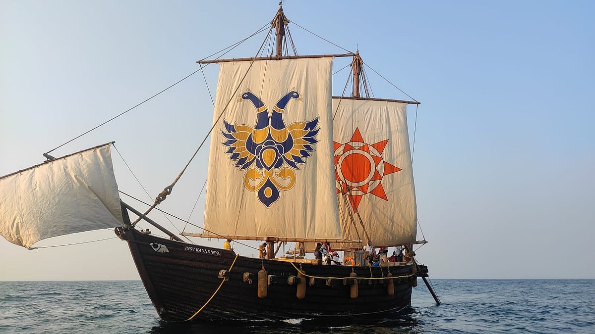 INSV ಕೌಂಡಿನ್ಯ: ಶಬ್ದ ಮಾಡುವ ಯಂತ್ರವಿಲ್ಲ, ಲೋಹ ಬಳಕೆಯೂ ಇಲ್ಲ; ನೌಕಾಪಡೆಯ ಈ ಹಡಗು