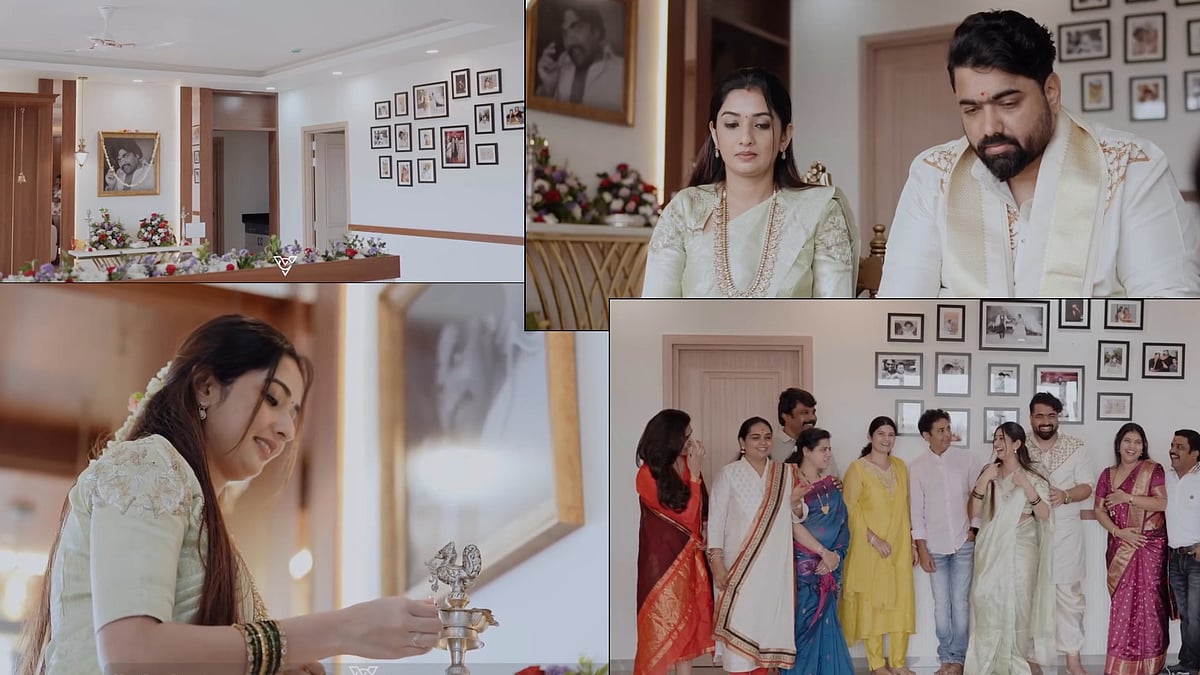 ಹೊಸ ವರ್ಷಕ್ಕೆ ಗೃಹಪ್ರವೇಶದ ಸಂಭ್ರಮದಲ್ಲಿ ತರುಣ್ ಸುಧೀರ್ ದಂಪತಿ: ವಿಡಿಯೊ