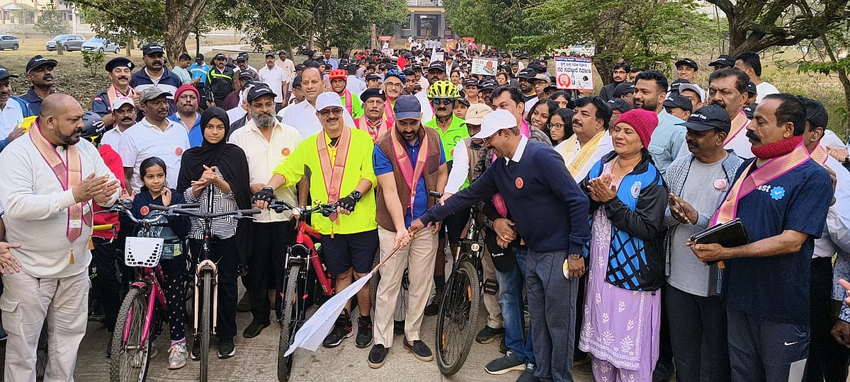 ಕೊಡಗು: ವಾಕಥಾನ್, ಸೈಕ್ಲಾಥಾನ್‌ಗೆ ಚಾಲನೆ